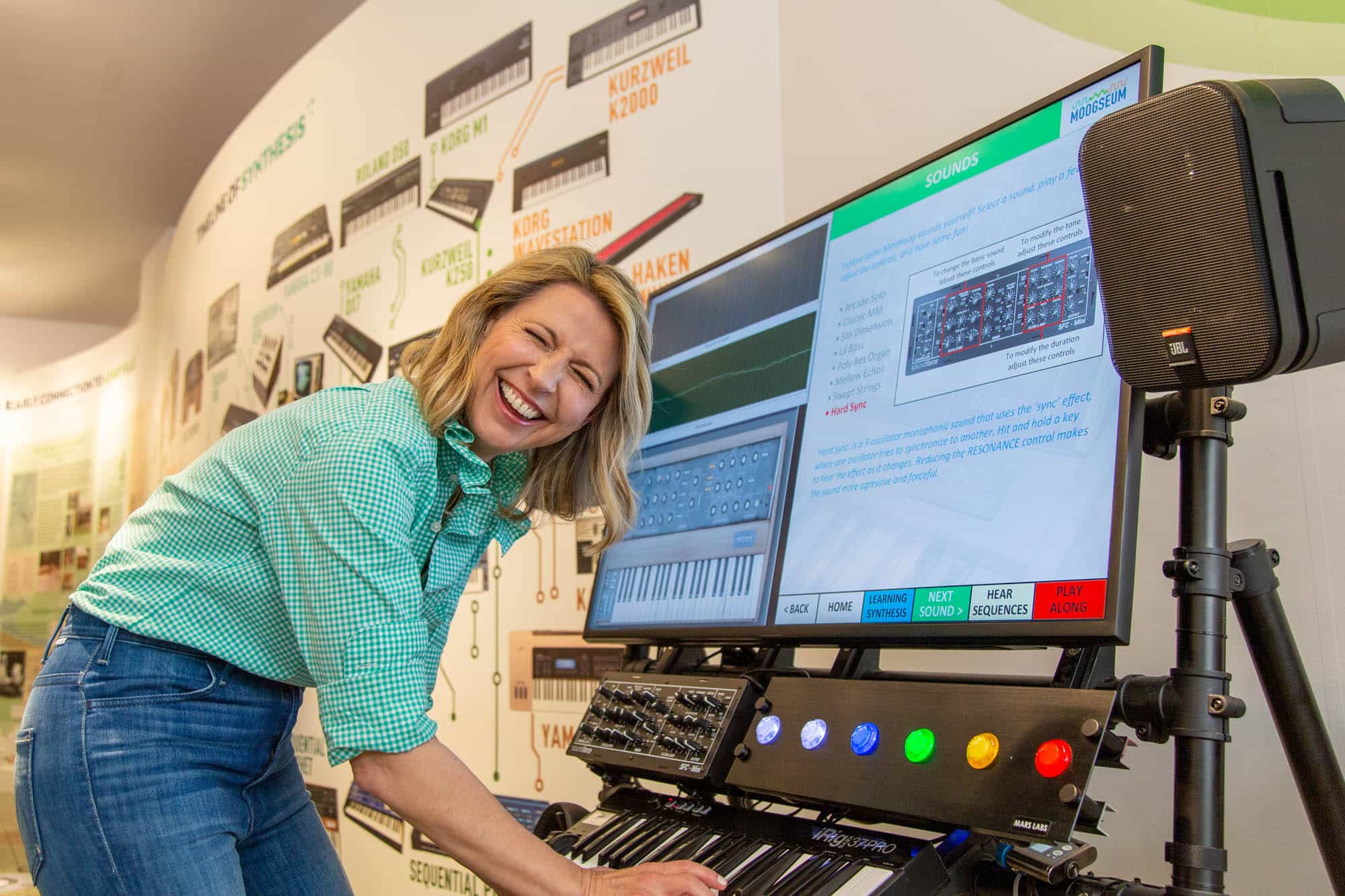 Makers - Samantha at Moog Museum in Asheville NC